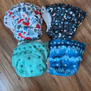 4 Thirsties stay dry natural all in one diapers